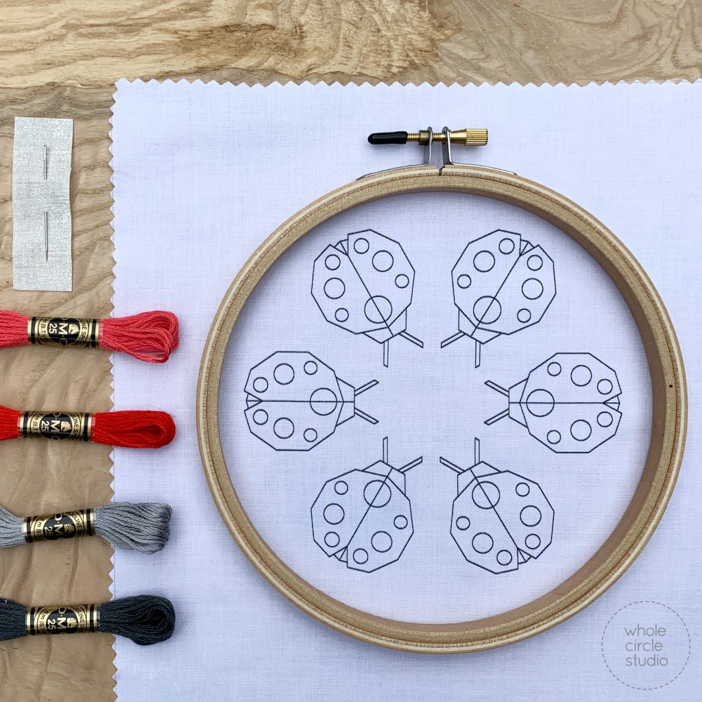 Ladybug Loop Embroidery Kit