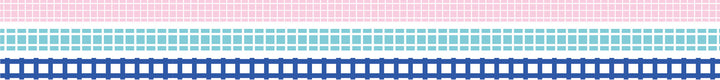 Japanese Washi Tape Collection - mt slim Deco Grid (3 pack) featuring three slim rolls of decorative tape with modern grid patterns in pastel and navy colors, perfect for Japanese craft supplies and stationery projects.