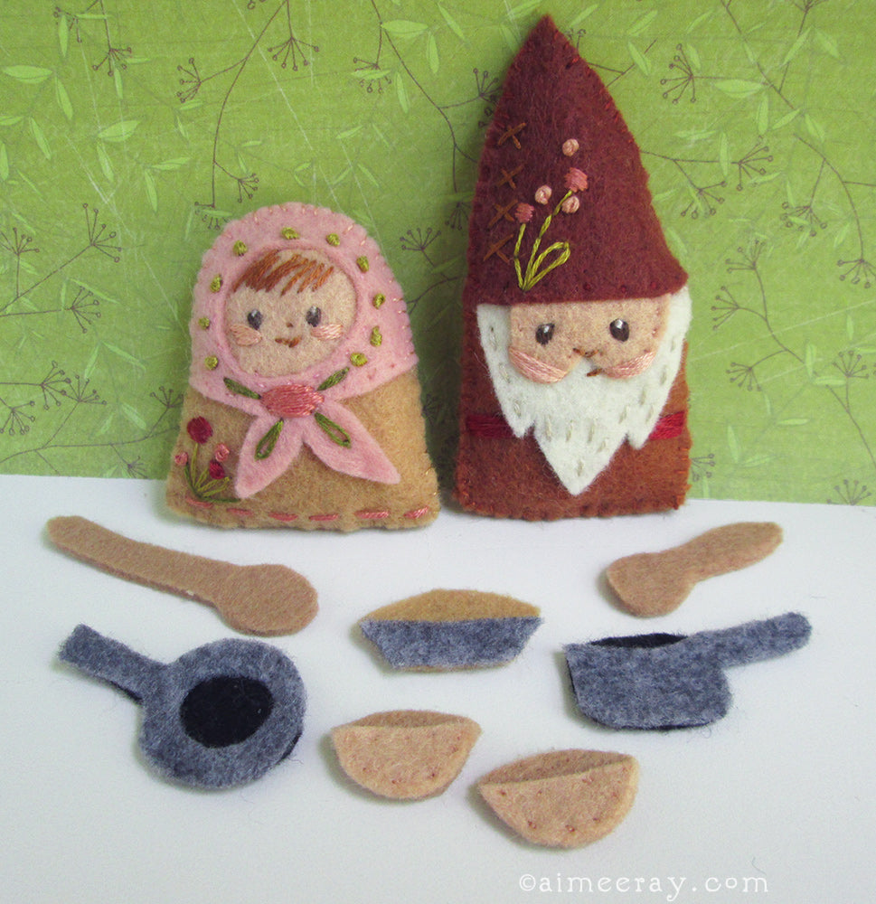 PDF Pattern - Cozy Mushroom Cottage Felt Quiet Book Sewing Pattern