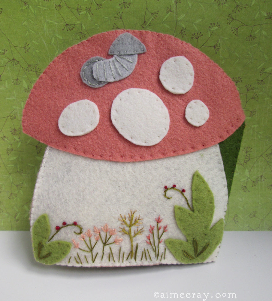 PDF Pattern - Cozy Mushroom Cottage Felt Quiet Book Sewing Pattern