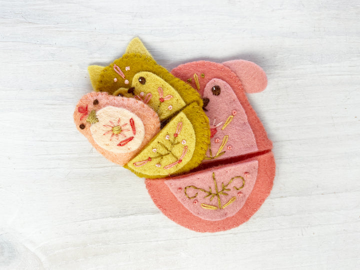 PDF Pattern - Felt Nesting Doll Pets Sewing Pattern