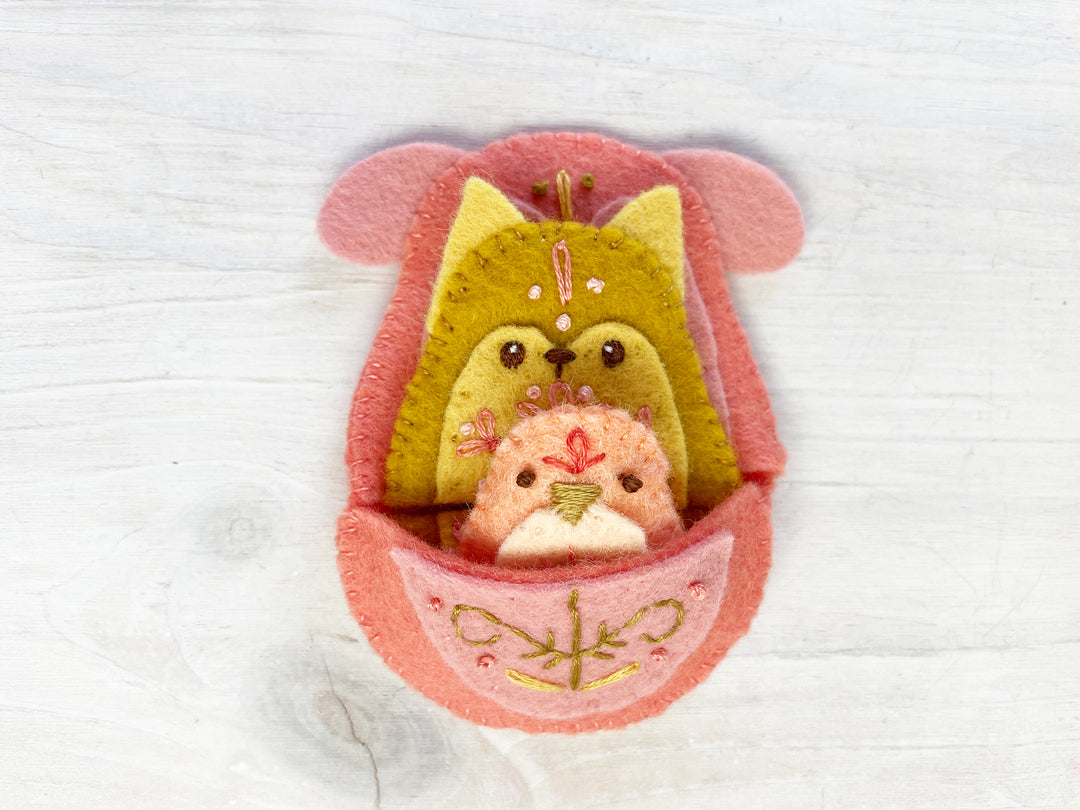 PDF Pattern - Felt Nesting Doll Pets Sewing Pattern