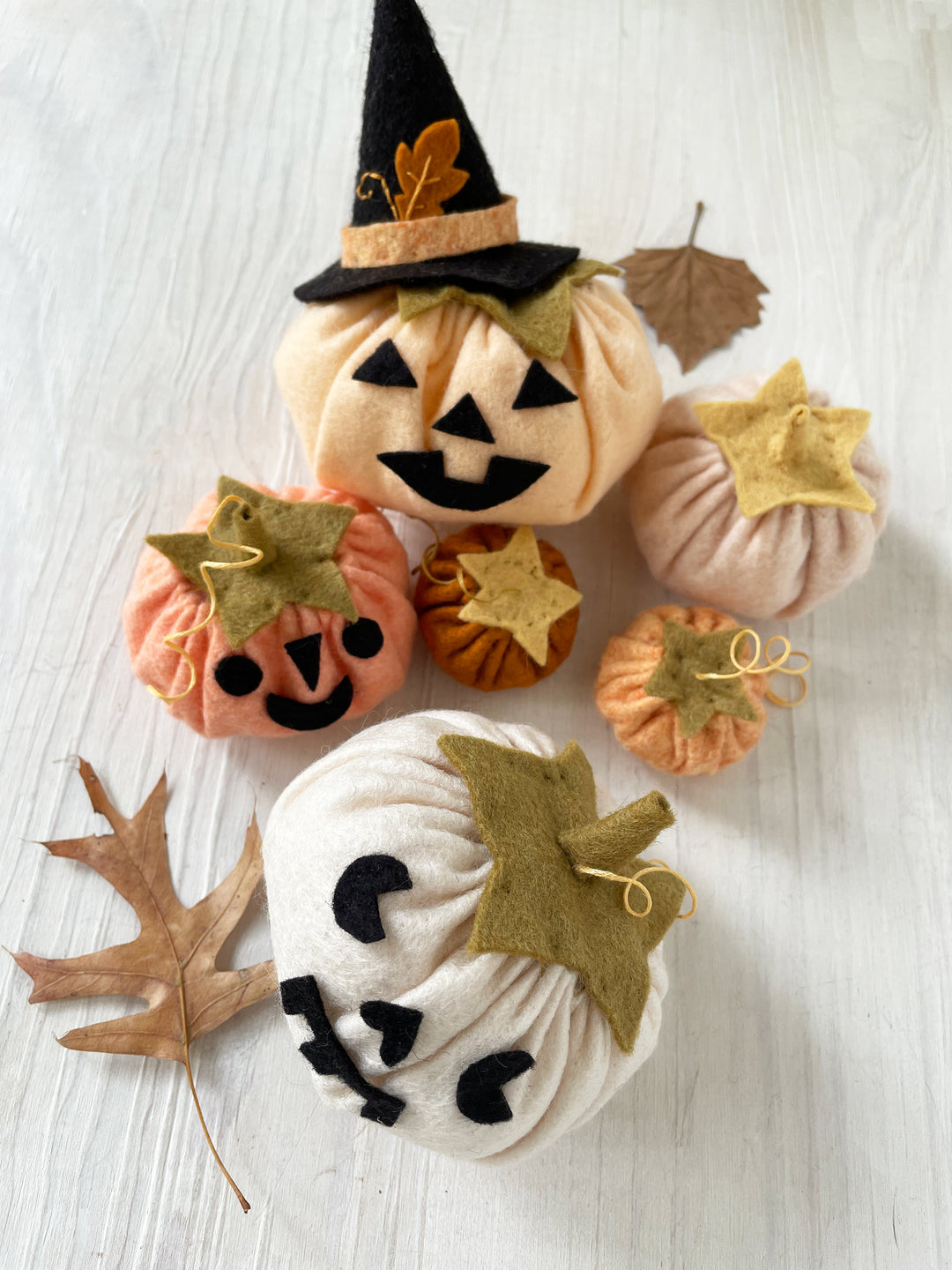 PDF Pattern - Felt Pumpkins & Witch Hat Sewing Pattern