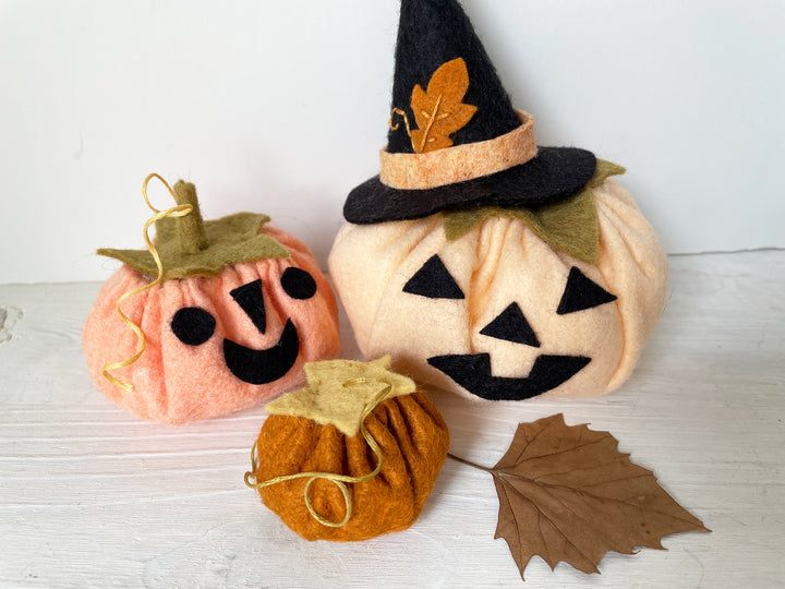 PDF Pattern - Felt Pumpkins & Witch Hat Sewing Pattern
