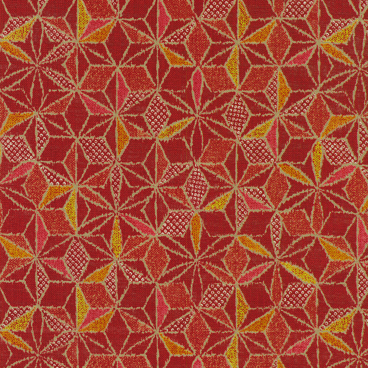 Nara Homespun :: Wagara Stars in Red (NHS3D13)