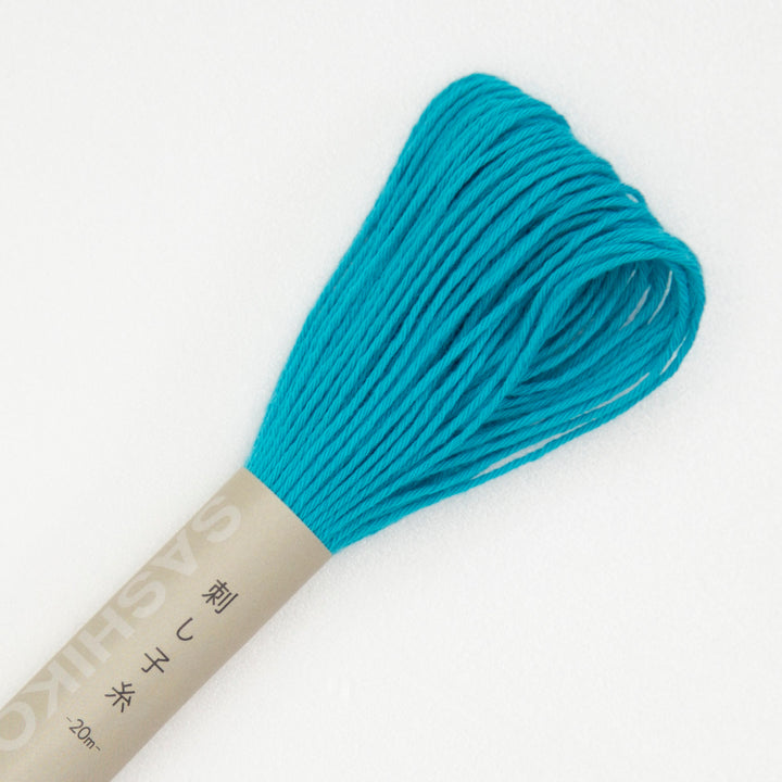 20m Skein Olympus Sashiko Thread - Cyan Blue (#17)