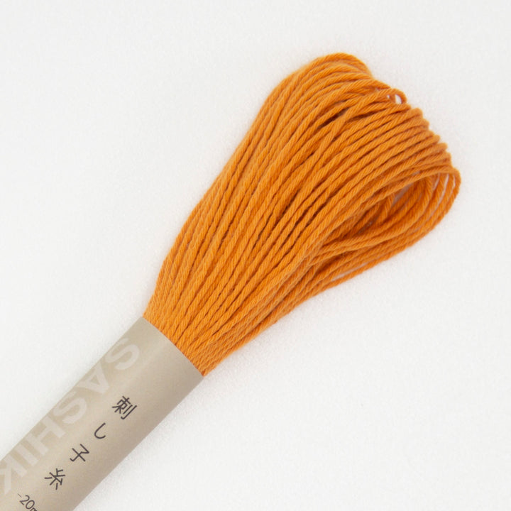 20m Skein Olympus Sashiko Thread - Carrot Orange (#4)