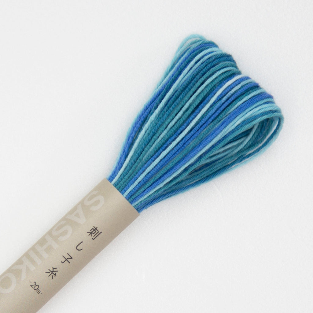 20m Skein Olympus Sashiko Thread - Variegated Blue (#72) – Snuggly