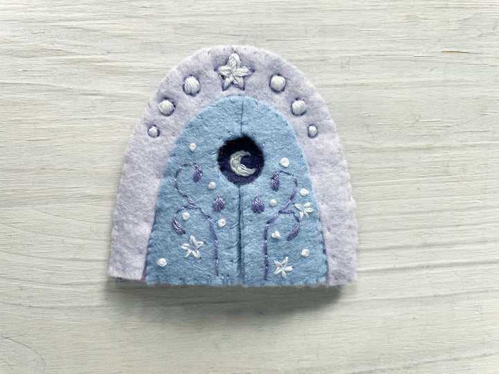 PDF Pattern - Secret Doors Wool Felt Embroidery Pattern