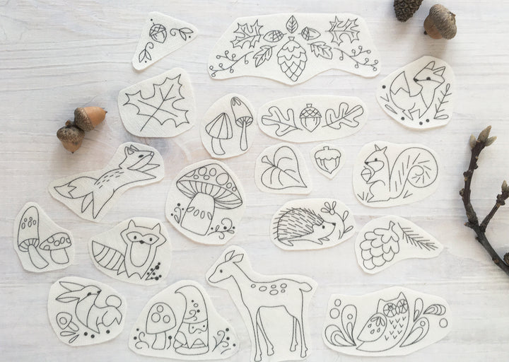 little dear Woodland Stick & Stitch Embroidery Pattern