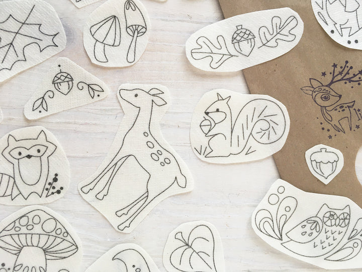 little dear Woodland Stick & Stitch Embroidery Pattern
