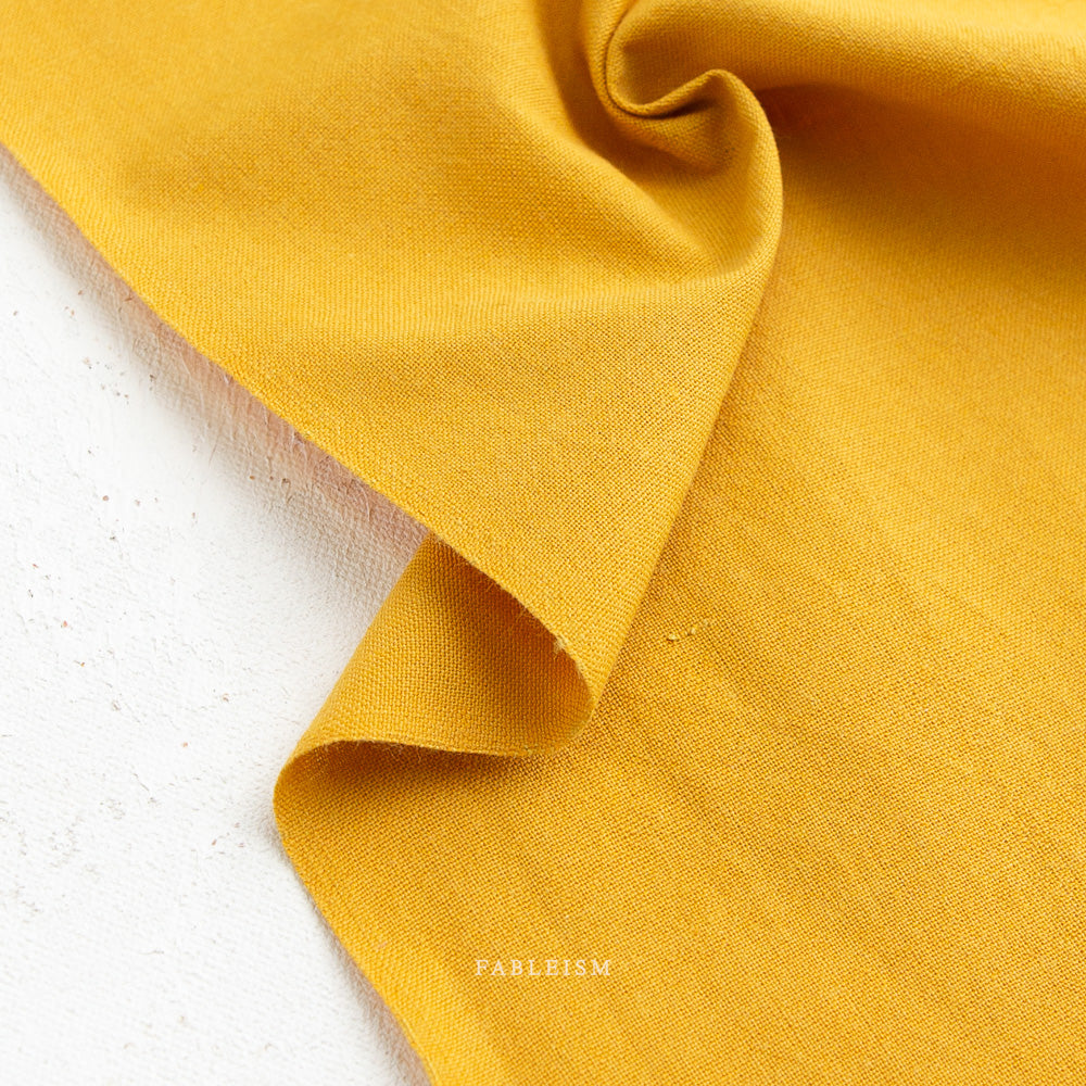 Watercolor Wovens Shot Cotton - Mustard (FWW180)
