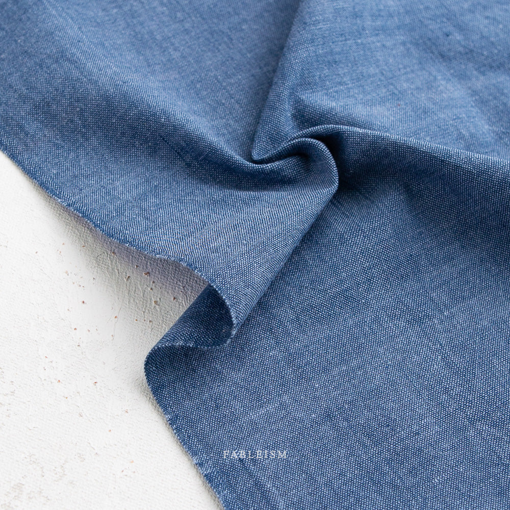 Watercolor Wovens Shot Cotton - Blue Jeans (FWW310)