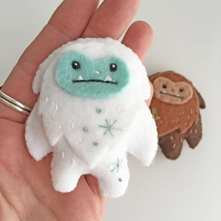 PDF Pattern - Yeti & Sasquatch Felt Sewing Pattern