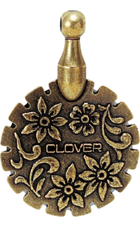 Clover Antique Silver Thread Cutter Pendant