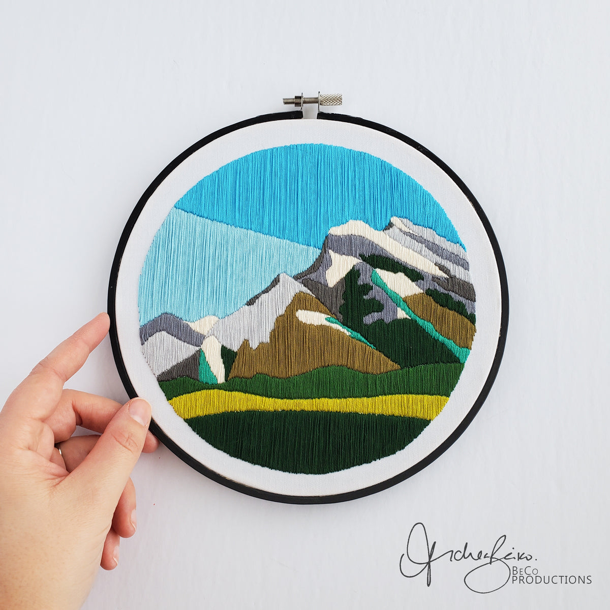 Mountain Embroidery Pattern Mountain Beginner Punch Needle Kit