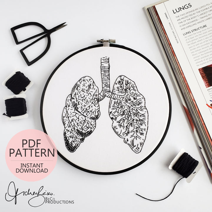 PDF PATTERN - Lungs Anatomy by BeCo Productions