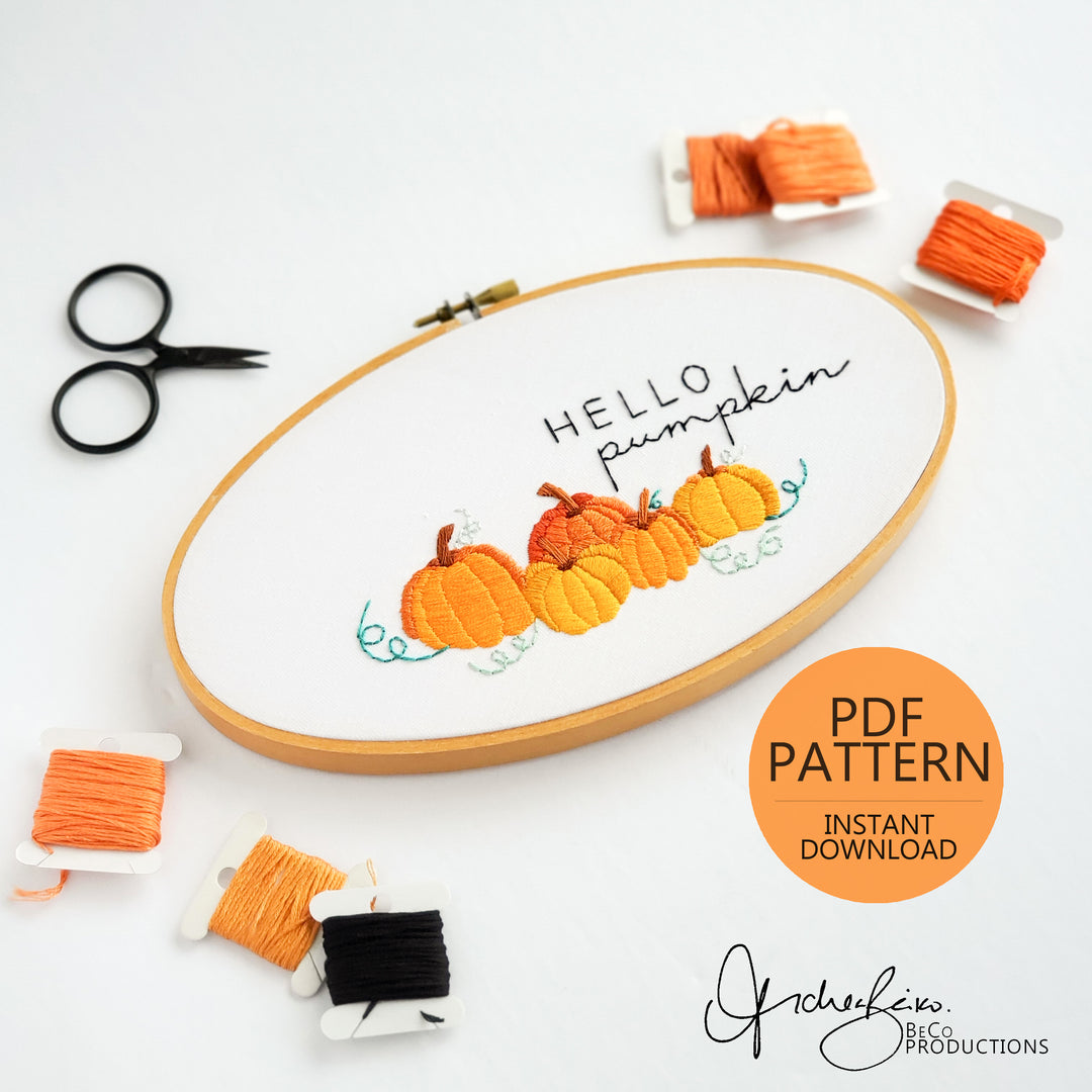 PDF PATTERN - Hello Pumpkin by BeCo Productions