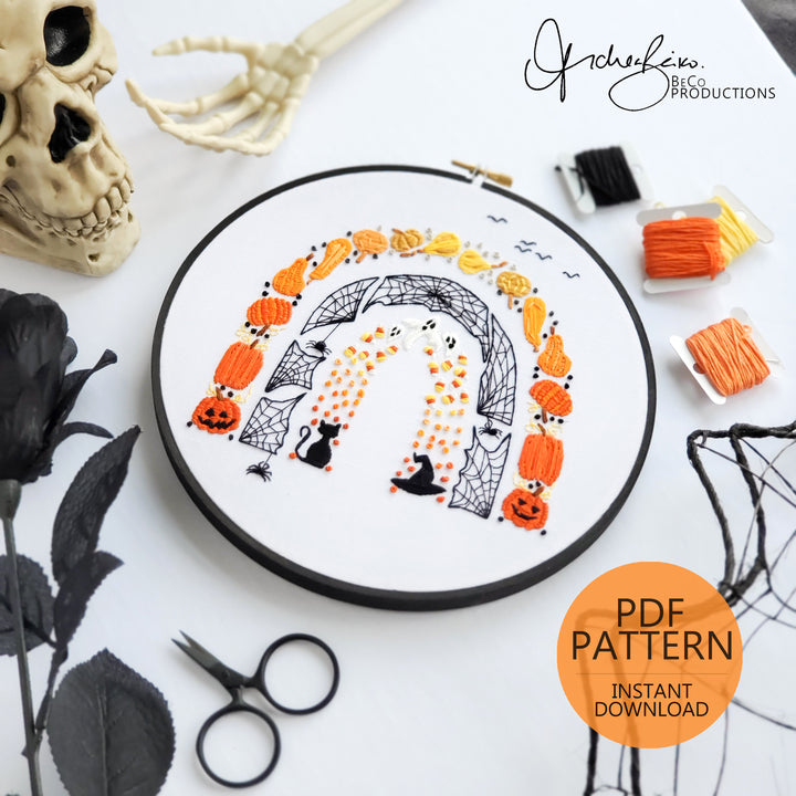 PDF PATTERN - Halloween Rainbow by BeCo Productions