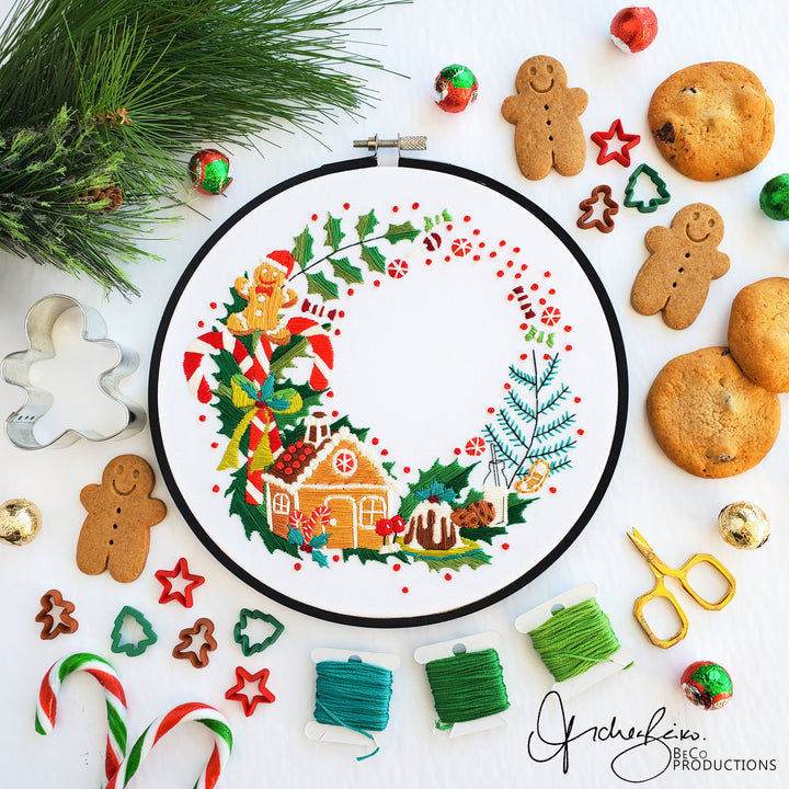 PDF PATTERN - Christmas Candy Wreath by BeCo Productions