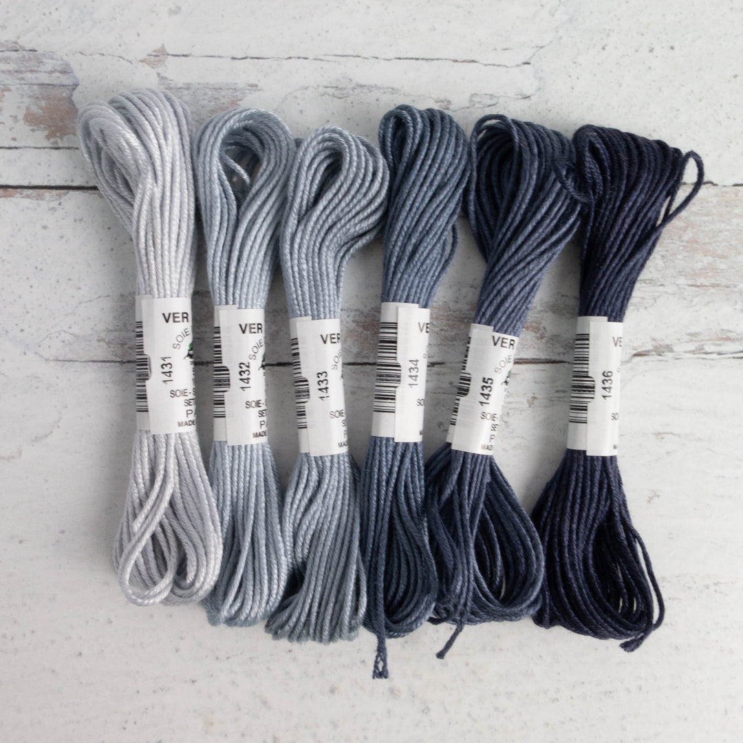 Soie d'Alger Silk Embroidery Thread - Gray