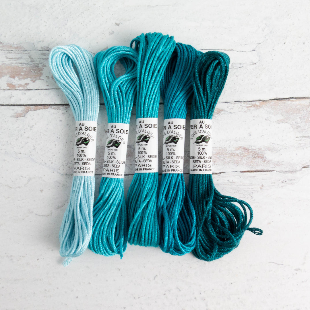 Soie d'Alger Silk Embroidery Thread - Turquoise