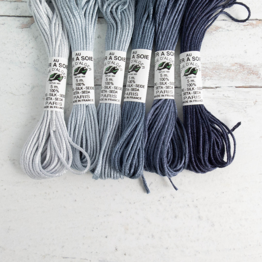 Soie d'Alger Silk Embroidery Thread - Gray