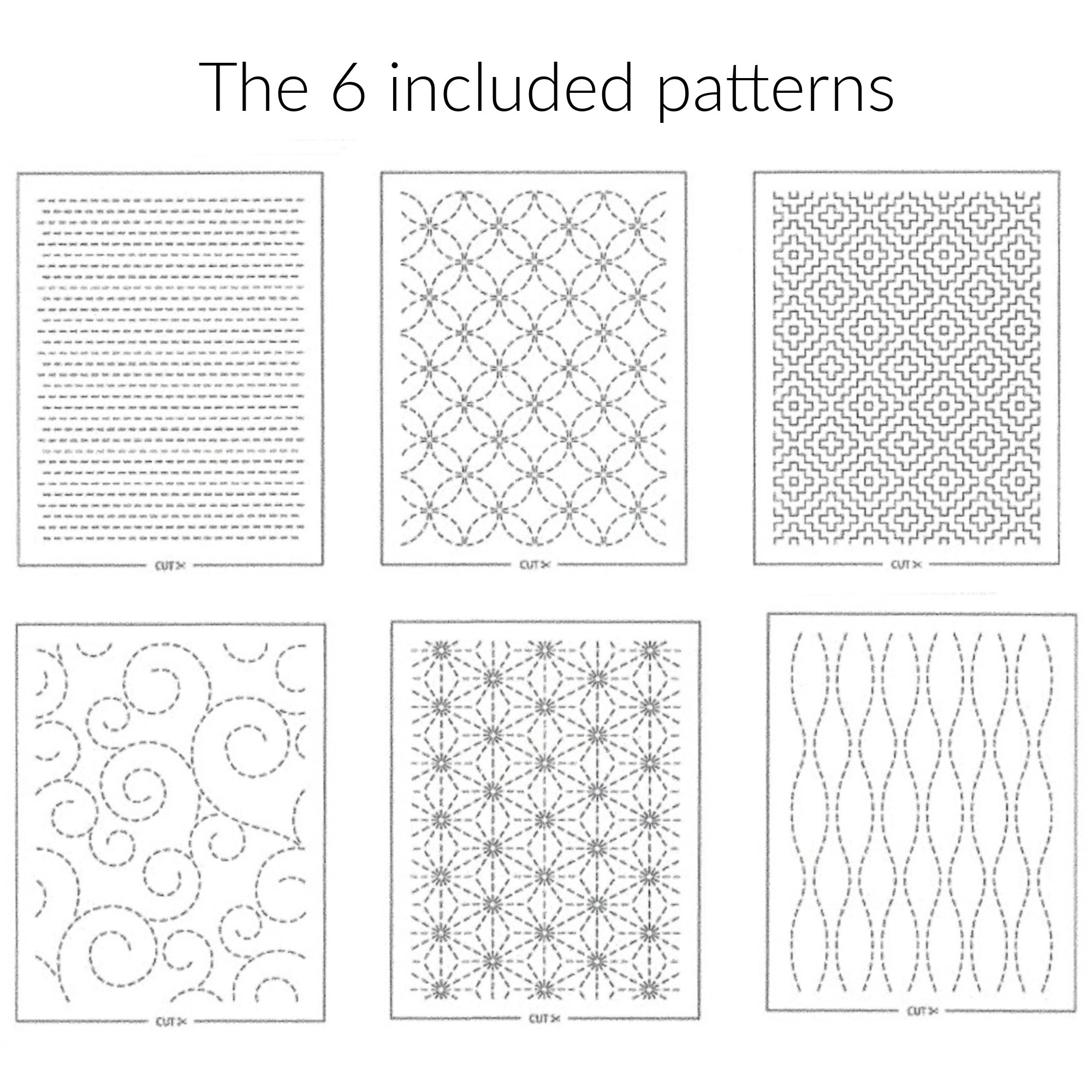 Sashiko Patches for Mending, Quilting and Patchwork – Snuggly Monkey
