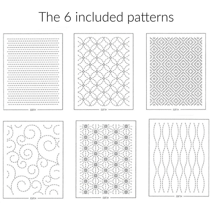 Sashiko Patches for Mending, Quilting and Patchwork