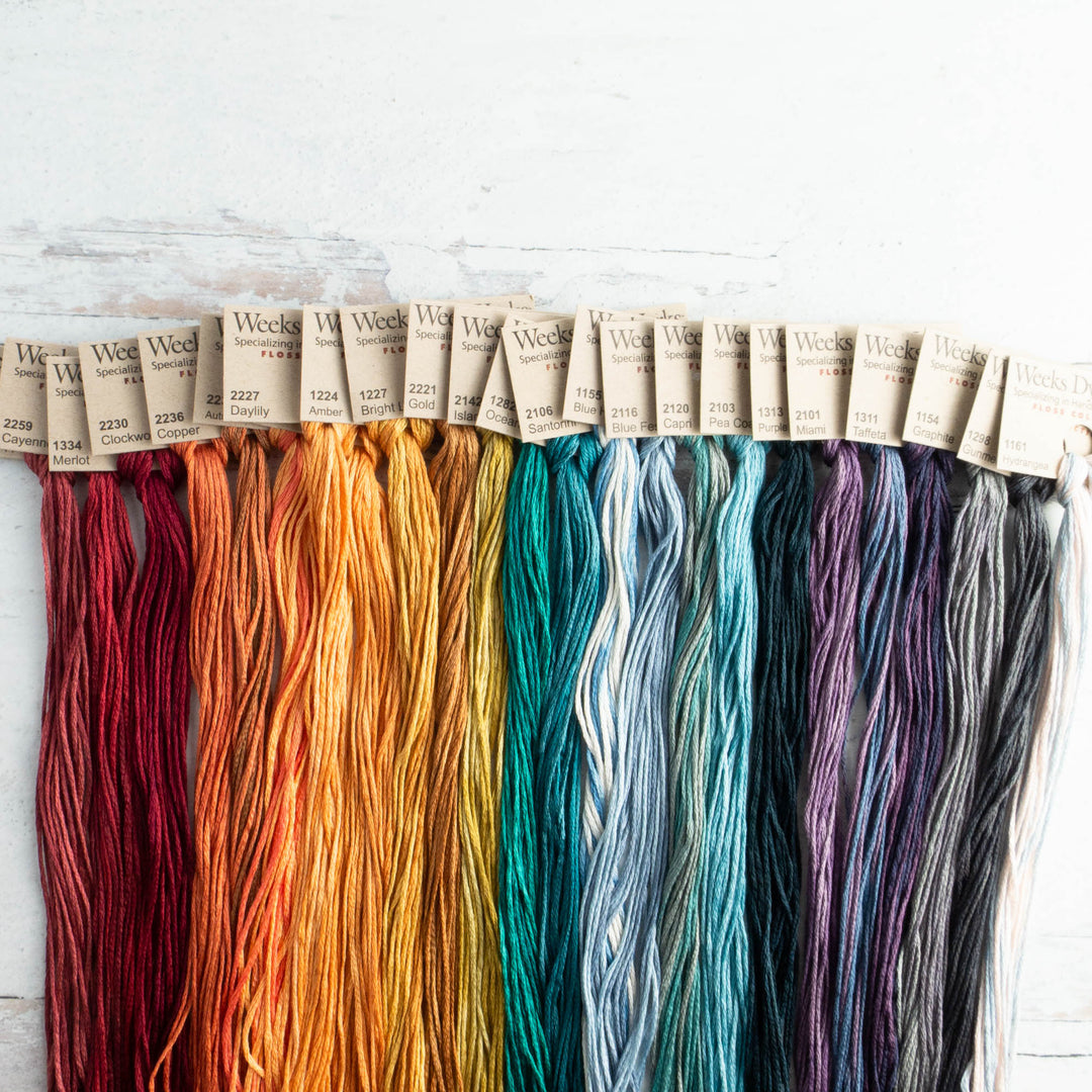 Weeks Dye Works Embroidery Floss Rainbow Collection (24 skeins)