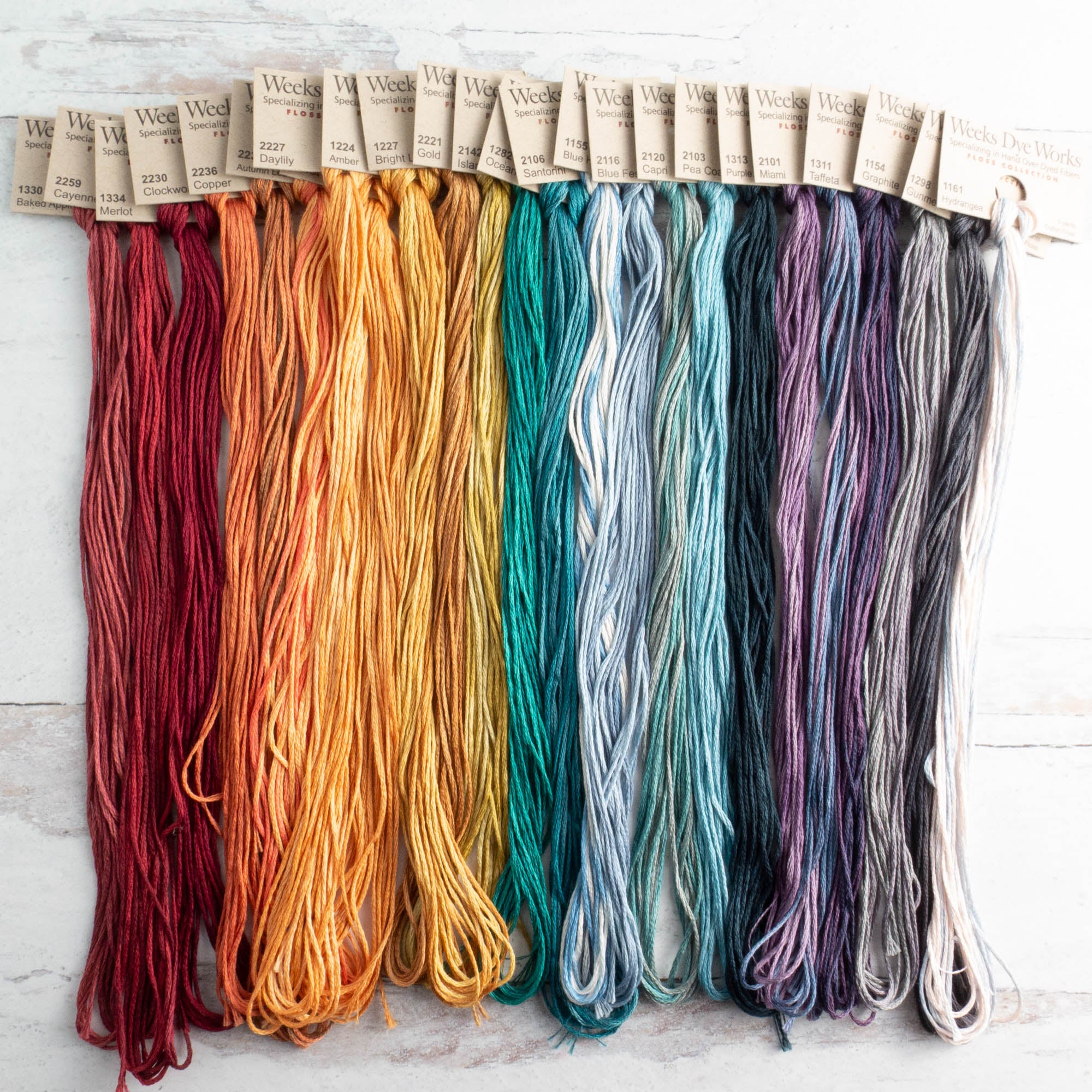 三原順　All Color Works Weeks Dye Works Embroidery Floss – Snuggly Monkey