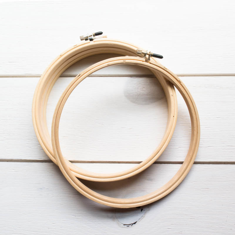 6" Wood Embroidery Hoop Embroidery Hoops - Snuggly Monkey