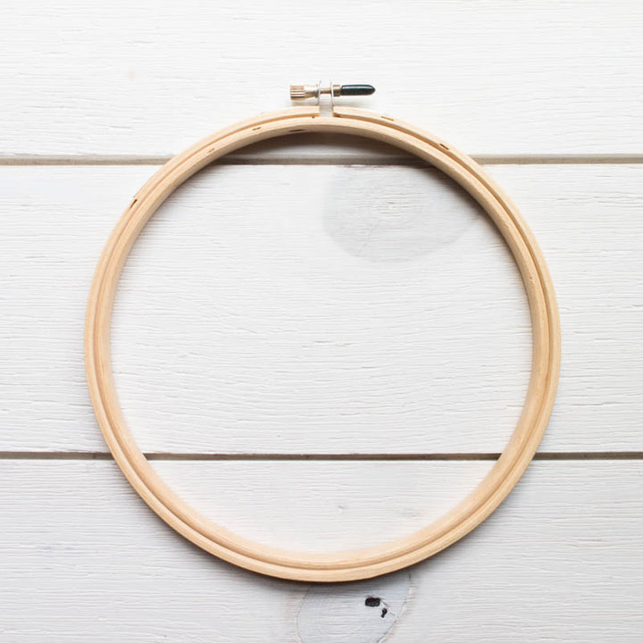 6" Wood Embroidery Hoop Embroidery Hoops - Snuggly Monkey