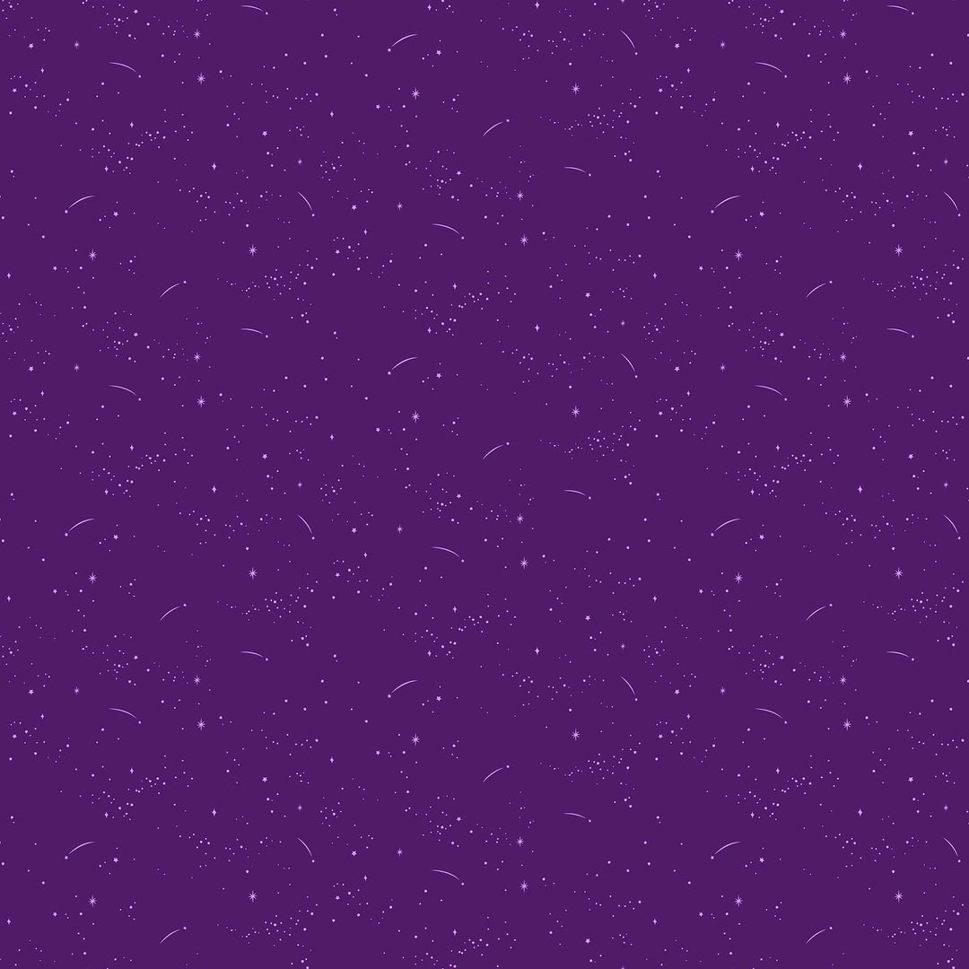 FIGO Fabrics Lucky Charms - Shooting Stars in Purple