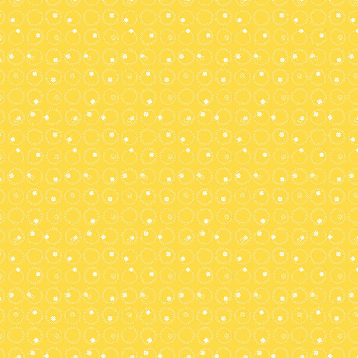 FIGO Fabrics Lucky Charms - Clovers in Yellow