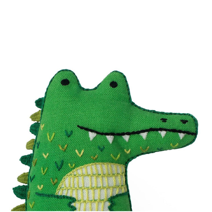 Alligator Plushie Embroidery Kit