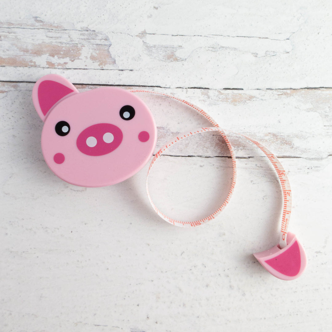 Cute Tape Measure - Pig – Snuggly Monkey