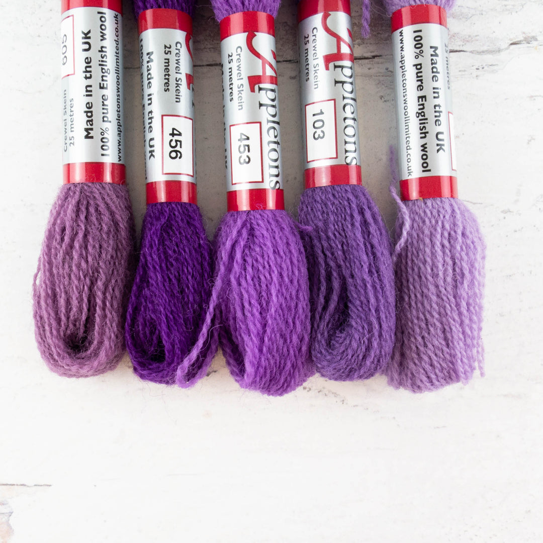 Appletons Crewel Weight Wool - Purples II