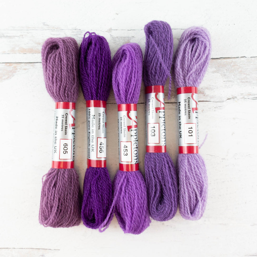 Appletons Crewel Weight Wool - Purples II