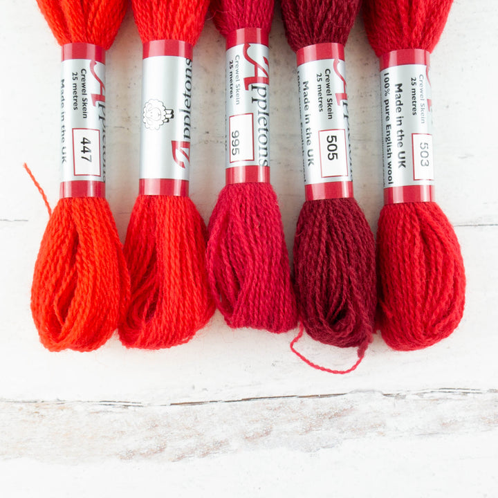 Appletons Crewel Weight Wool - Reds