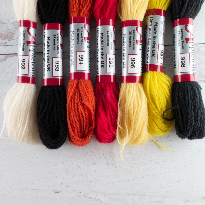 Appletons Crewel Weight Wool - Primary Colors