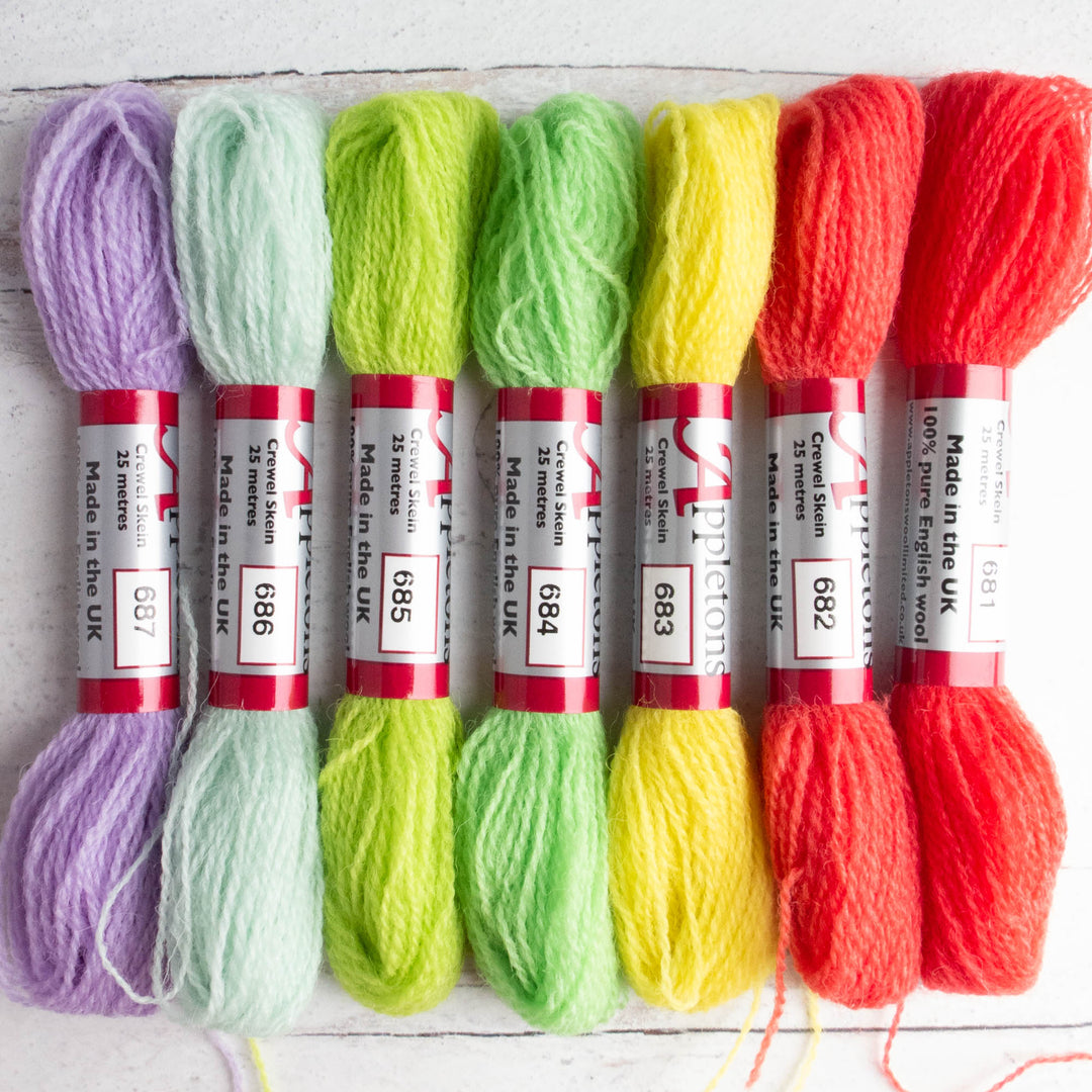 Appletons Crewel Weight Wool - Fizzy Sherbet