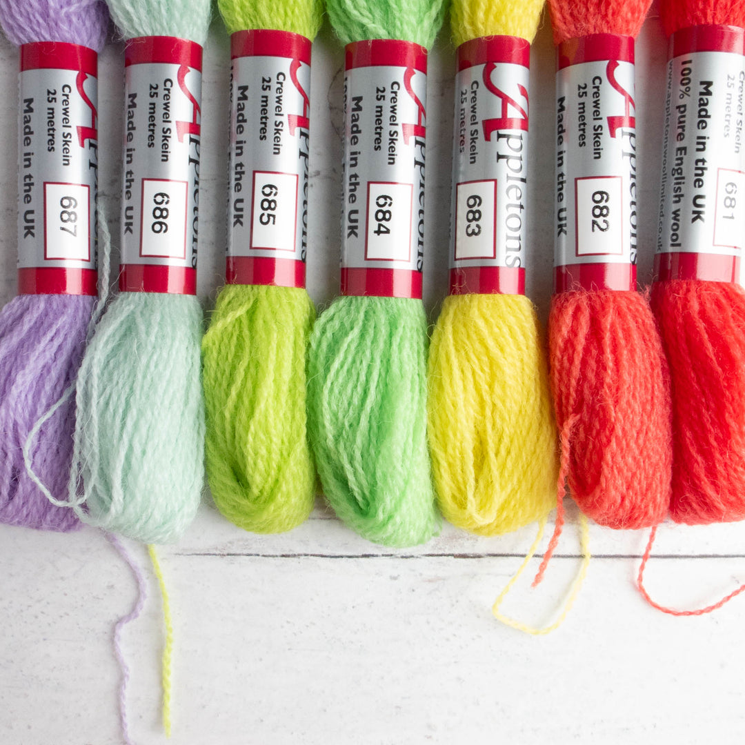 Appletons Crewel Weight Wool - Fizzy Sherbet