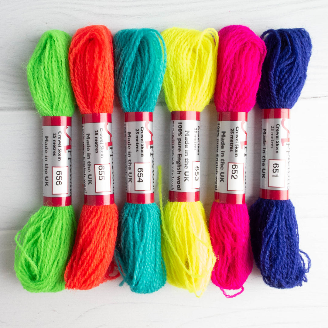 Appletons Crewel Weight Wool - Hot Neon