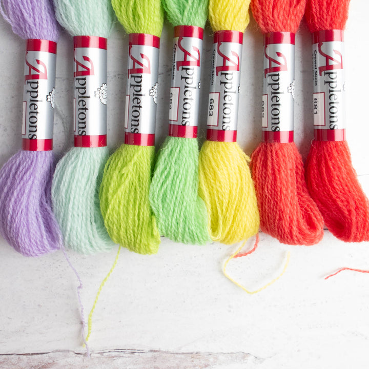 Appletons Crewel Weight Wool - Fizzy Sherbet