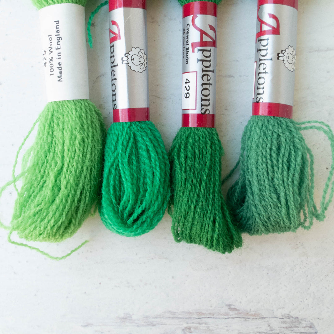 Appletons Crewel Weight Wool - Bright Greens