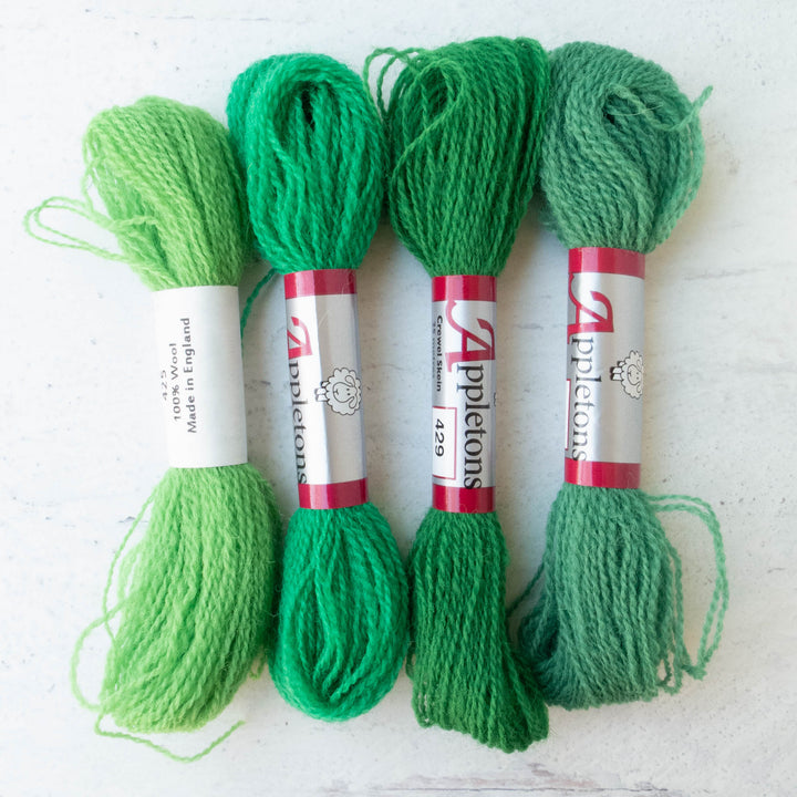 Appletons Crewel Weight Wool - Bright Greens