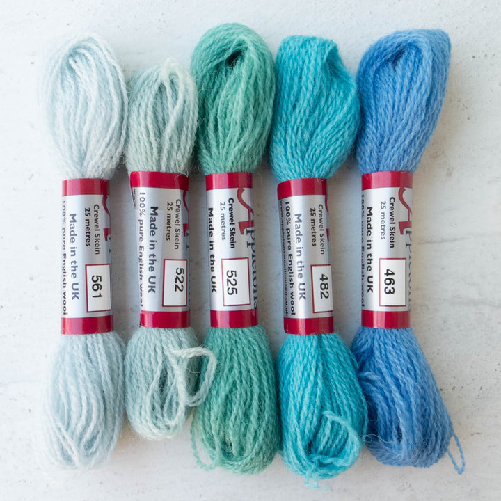 Appletons Crewel Weight Wool - Light Blues