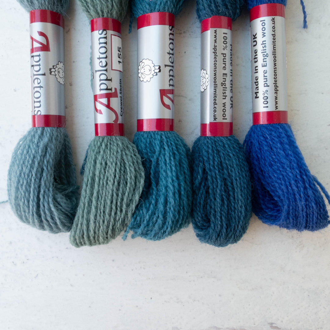 Appletons Crewel Weight Wool - Dark Blues