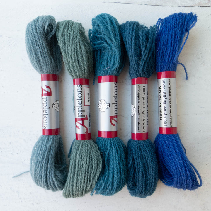 Appletons Crewel Weight Wool - Dark Blues